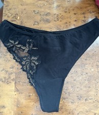 La Perla Black Silk Thong