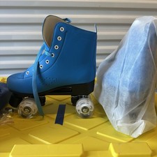 Leather Roller Skates High-top Roller Skates 4 Flash Wheel Size Women Size 9