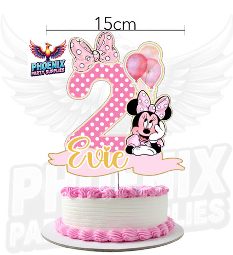 Personalised minnie cake - personalised,