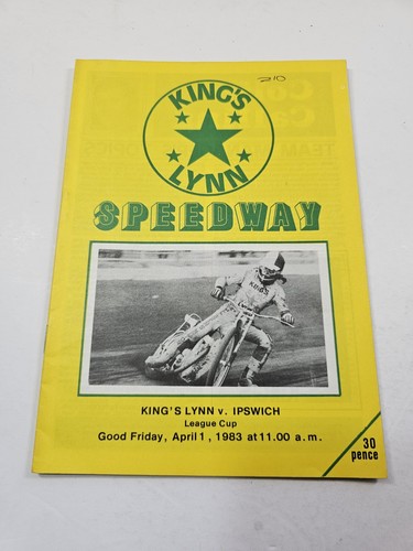 Kings lynn speedway - lynn, programme