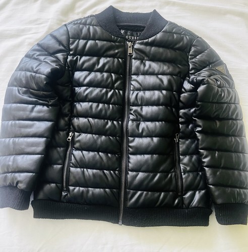 Boys black guess - black, leather