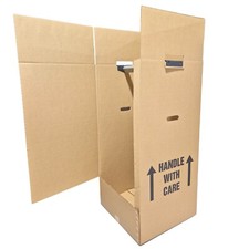3 x LARGE STRONG WARDROBE REMOVAL MOVING CARTONS BOXES WITH HANGING RAILS