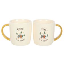 Caravan King and Queen Couples Mug Set Camping Gift