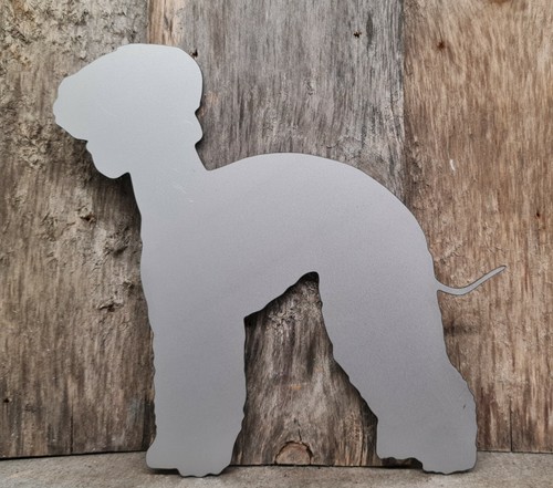 Bedlington terrier metal sign - metal,