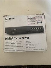 Faulty Goodmans Digital TV Freeview Receiver GDR10 Black Box (No remote)