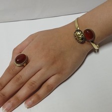 Egyptian copper scarab