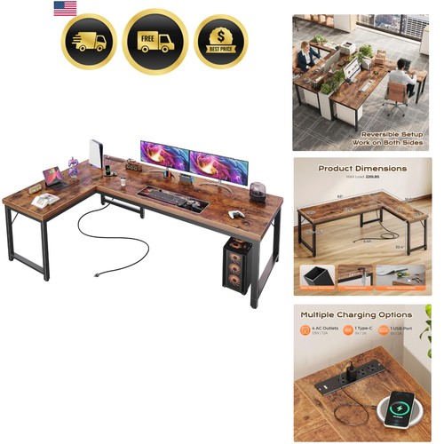 Shaped desk computer - l,