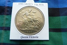 1890 Victorian Silver Crown (Ag .925)  Queen Victoria pre 1920
