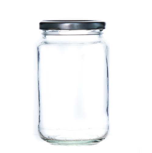 Glass jam jars 1lb - jam,