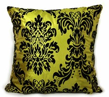 Flocked Damask Cushions or