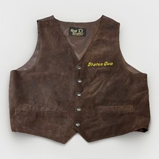Real Leather Vest Waistcoat