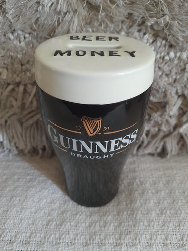 Guinness ceramic beer money - ceramic,