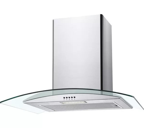 Curved glass chimney - curved,