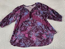 East purple & pink tunic top, size M. New, never worn