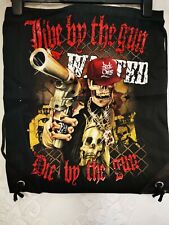 A Skull, Gothic, Goth design, artist double-sided printed  drawstring bag