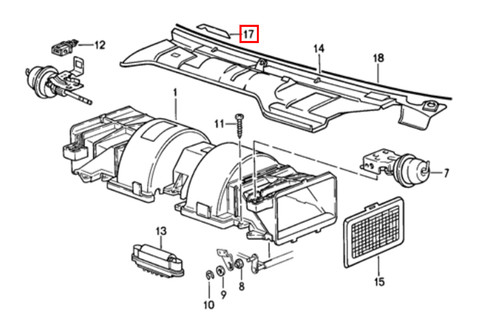 Porsche 944 engine cowl trim - porsche, |