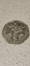 Rare UK 50p coin soldier 