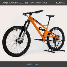 Orange ALPINE 6 RS 2022 Full Suspension Bike / L / ZEB + Cane Creek  RRP: £5,700