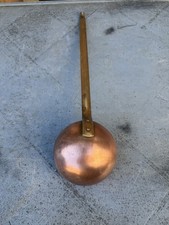 Vintage French Copper Utensil Hanging Spoon Ladle