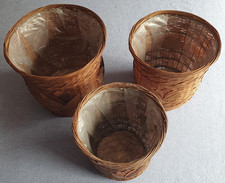 Wicker Plant Pots Set of 3