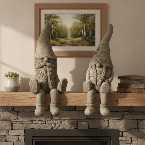 Stone garden gnome - gnome, fairy