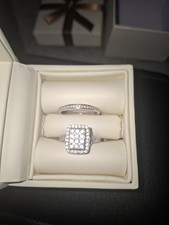 9ct white gold diamond bridal - 9ct,