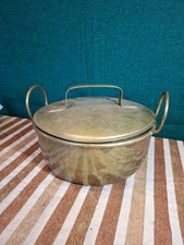 antique vintage Brass Cauldron