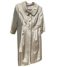 Ladies Day Wedding Christening Elegant Champagne Long Jacket 14
