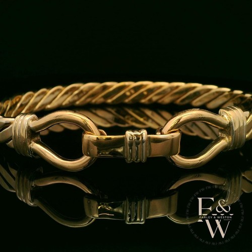 9ct gold bangle farley weston - gold,