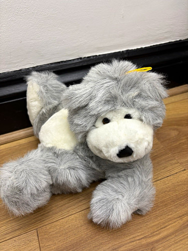 Grey white plush - &,