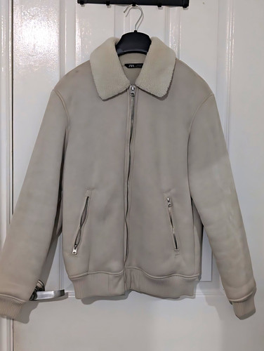 Zara men beige faux - zara,