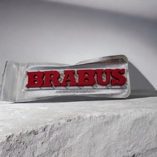 Red Metal BRABUS logo Rear