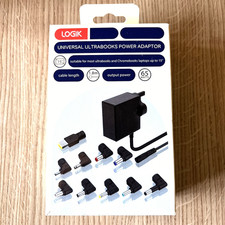 LOGIK  Universal HP Dell Lenovo Asus Laptop Ultrabooks Power Adapter supply 65W