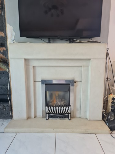 Gas fire with - with, a
