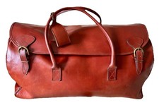 Swaine Adeney Chestnut Leather Oxford Hold All Large Excellent Condition Rare