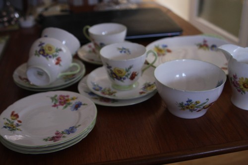 Shelley part tea set - tea,