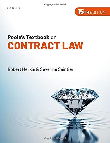 Poole textbook contract - poole's, on