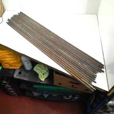 original brass STAIR ROD Antique 113.5 cm long x15 Acorn finial 15mm dia