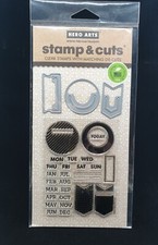 Kelly's Planner Clips Stamp & Cut Set from Kelly Purkey & Hero Arts