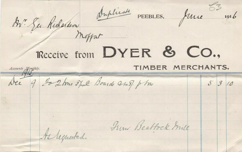 Dyer peebles 1916 timber - dyer,