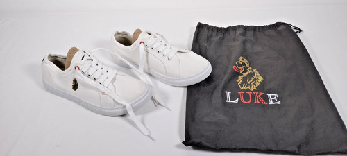 Mens luke 1977 white trainers - mens,