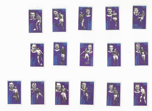 1972 sun soccerstamps - x, ~