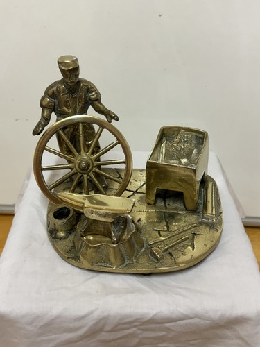 Vintage brass wheelwright - vintage,