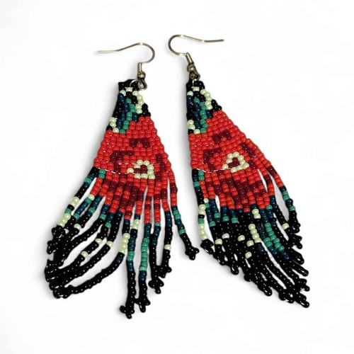 Artisan hand beaded rose - hand-beaded,