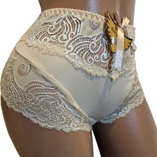 Beige High Waist Knickers Midi