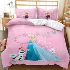 Pink Elsa Frozen Quilt Doona