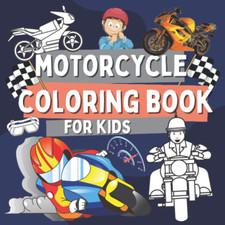 Motorcycle Coloring Book for