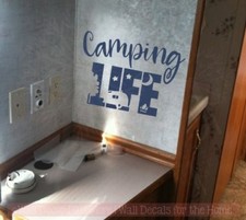 Camping life camper vinyl - life,