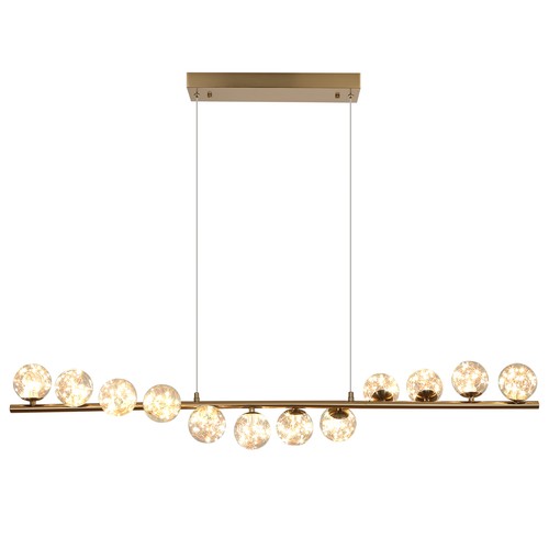 Modern gold glass globe - modern,