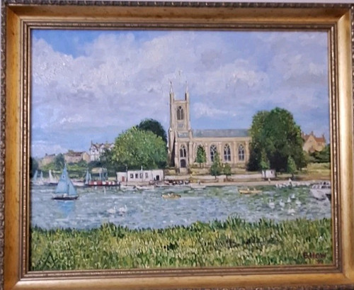 Large signed ornate gilt - signed,